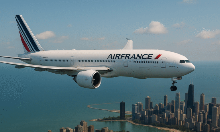 air france flight denied landing chicago