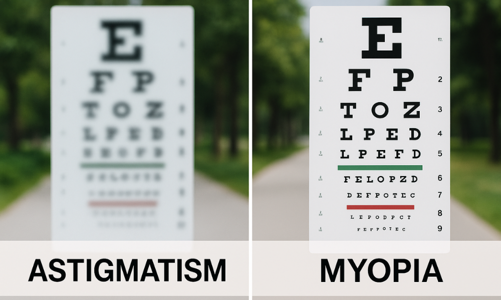 astigmatism vs myopia
