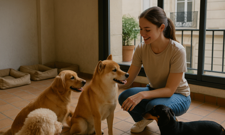 work at a doggy day care in paris france
