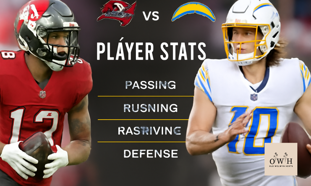tampa bay buccaneers vs chargers match player stats